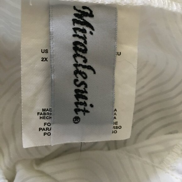 Miraclesuit Sun Dress Coverup Size 2X White Tie Front Cotton Blend - Picture 7 of 8